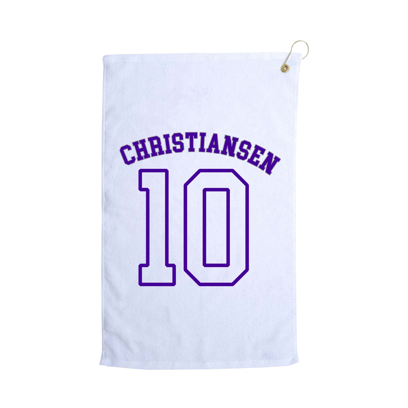 Golf Towel — Shirsey Arch in White