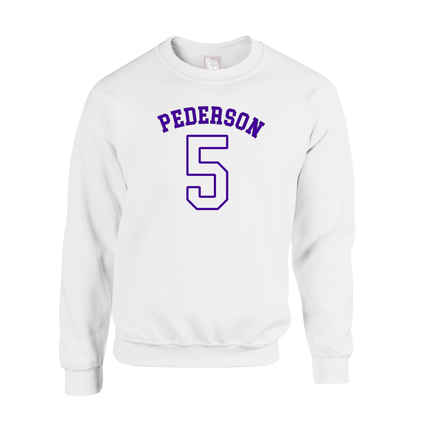 Fleece Crew — Shirsey Arch in White