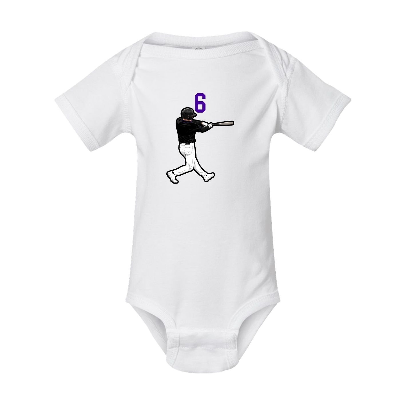 Baby Onesie — Number Top in White