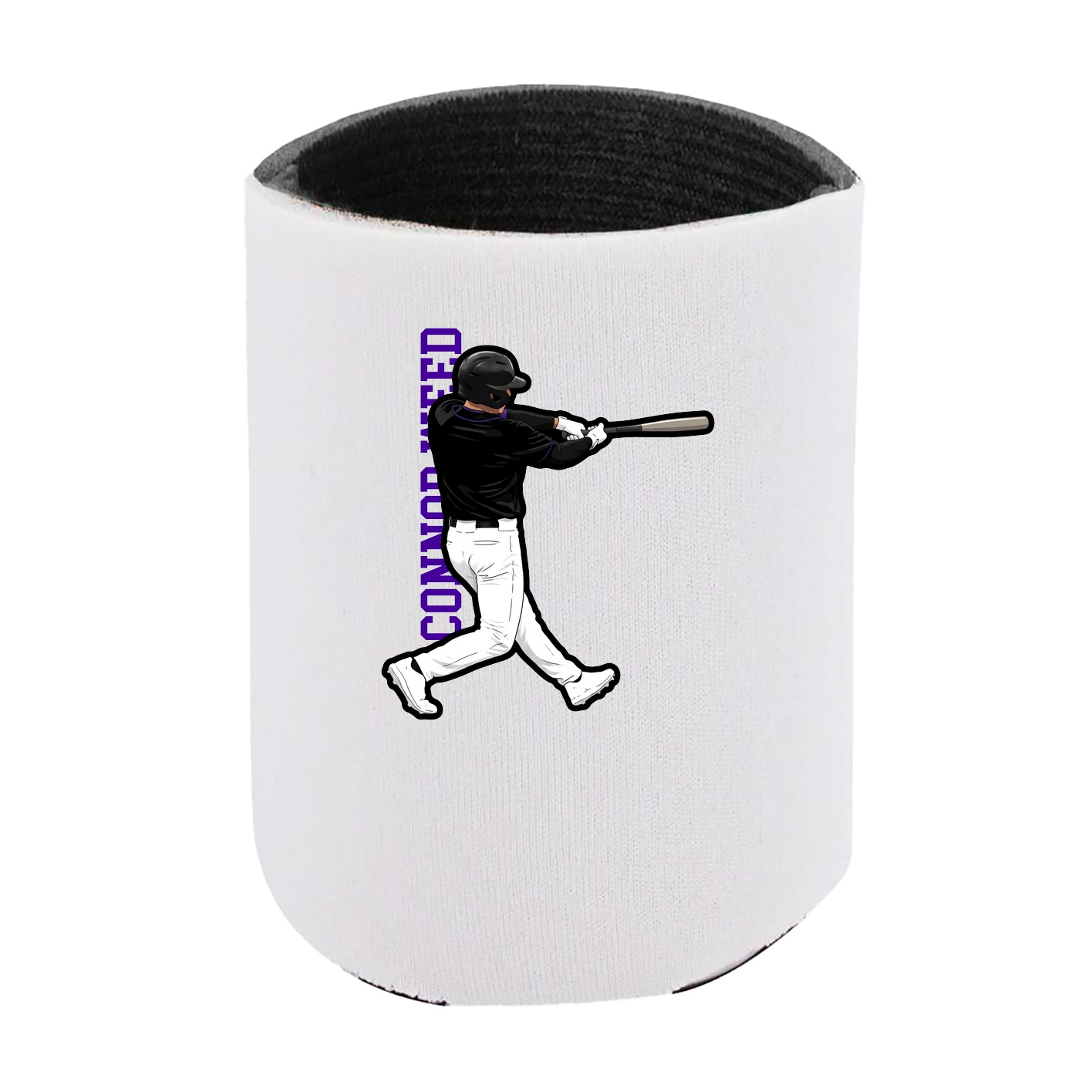Can Holder — Name Vertical in White
