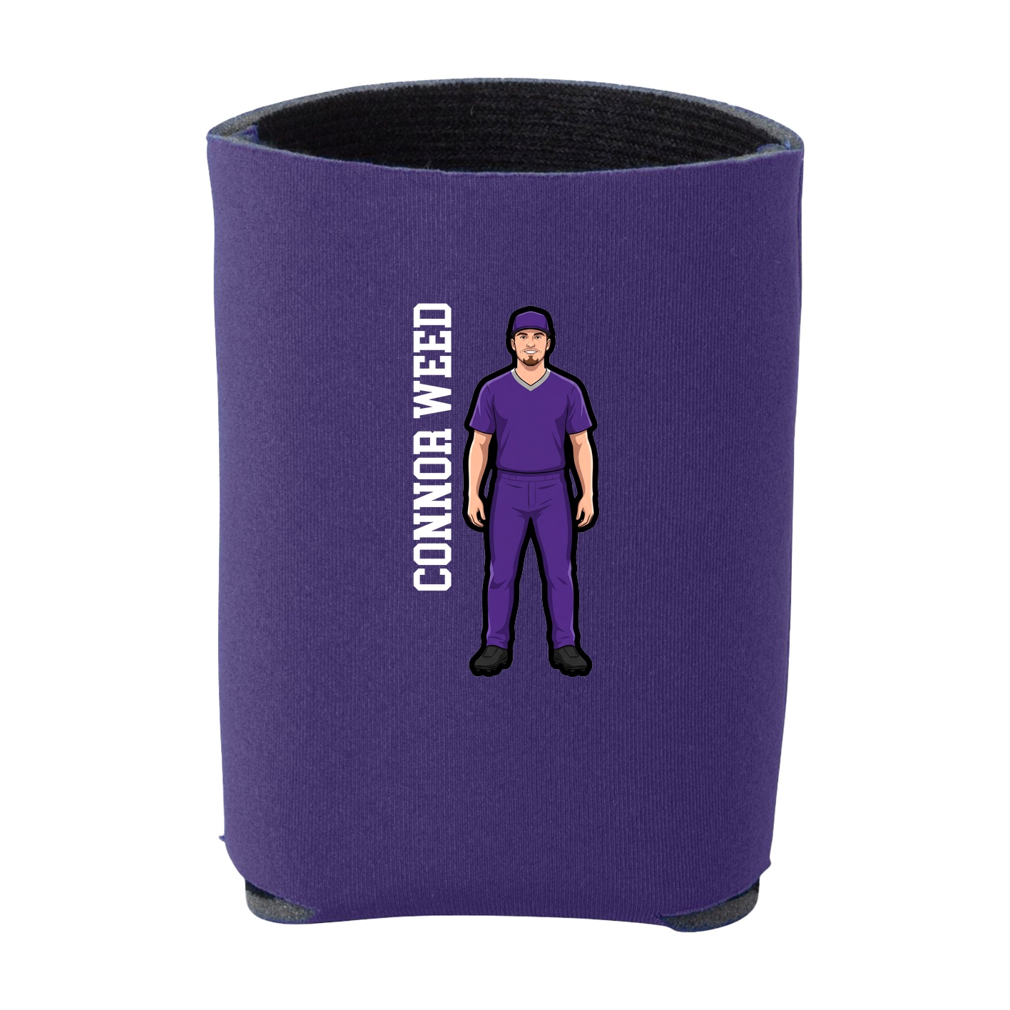 Can Holder — Name Vertical in Purple