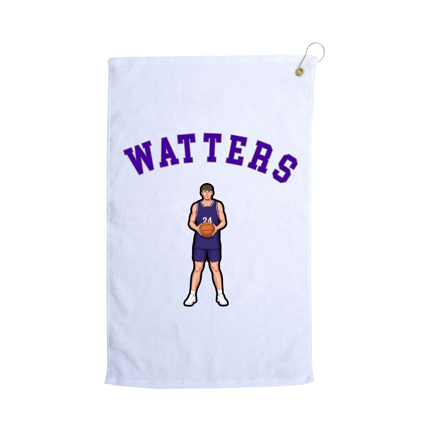 Golf Towel — Shirsey Arch in White