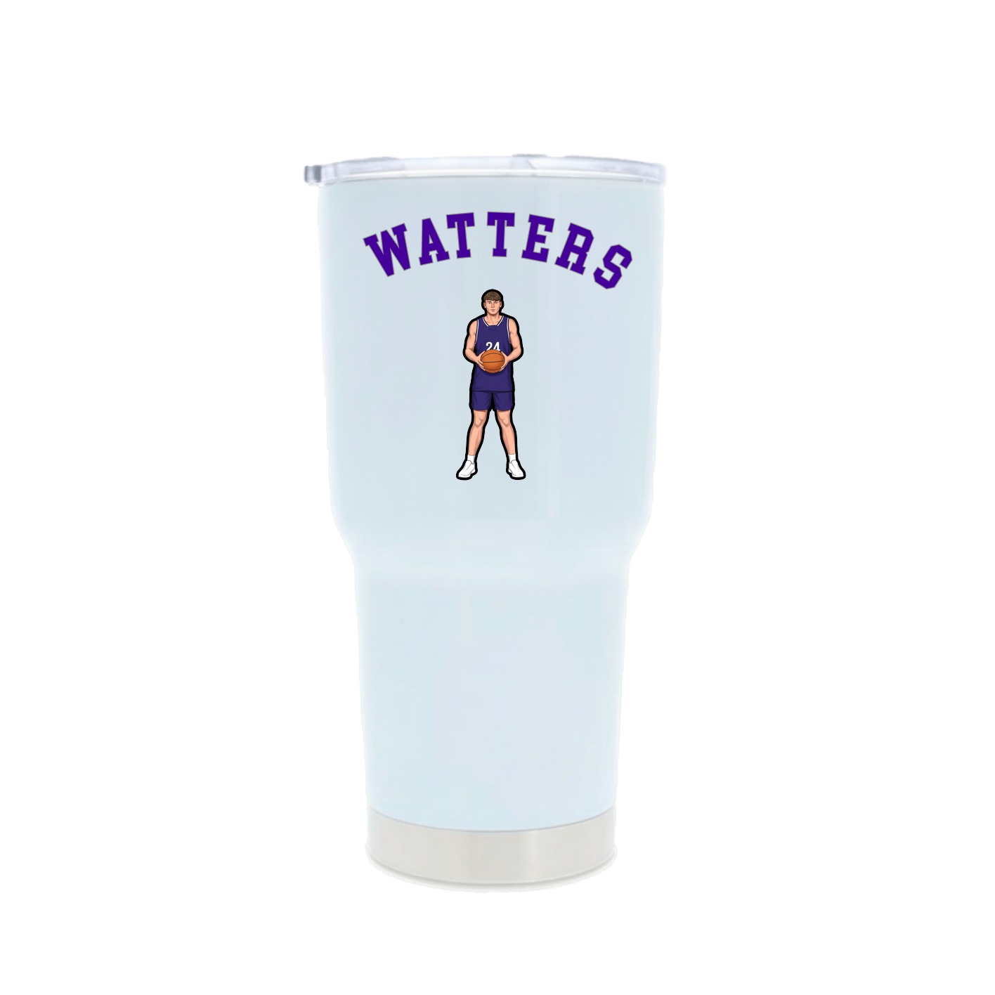 30oz Stainless Steel Tumbler — Shirsey Arch in White