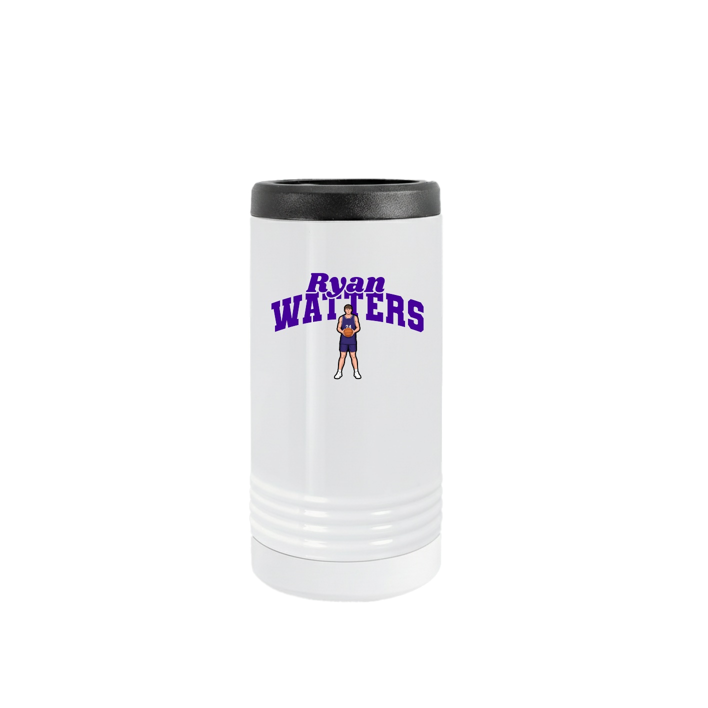 Slim Beverage Holder — Signature Arch in White