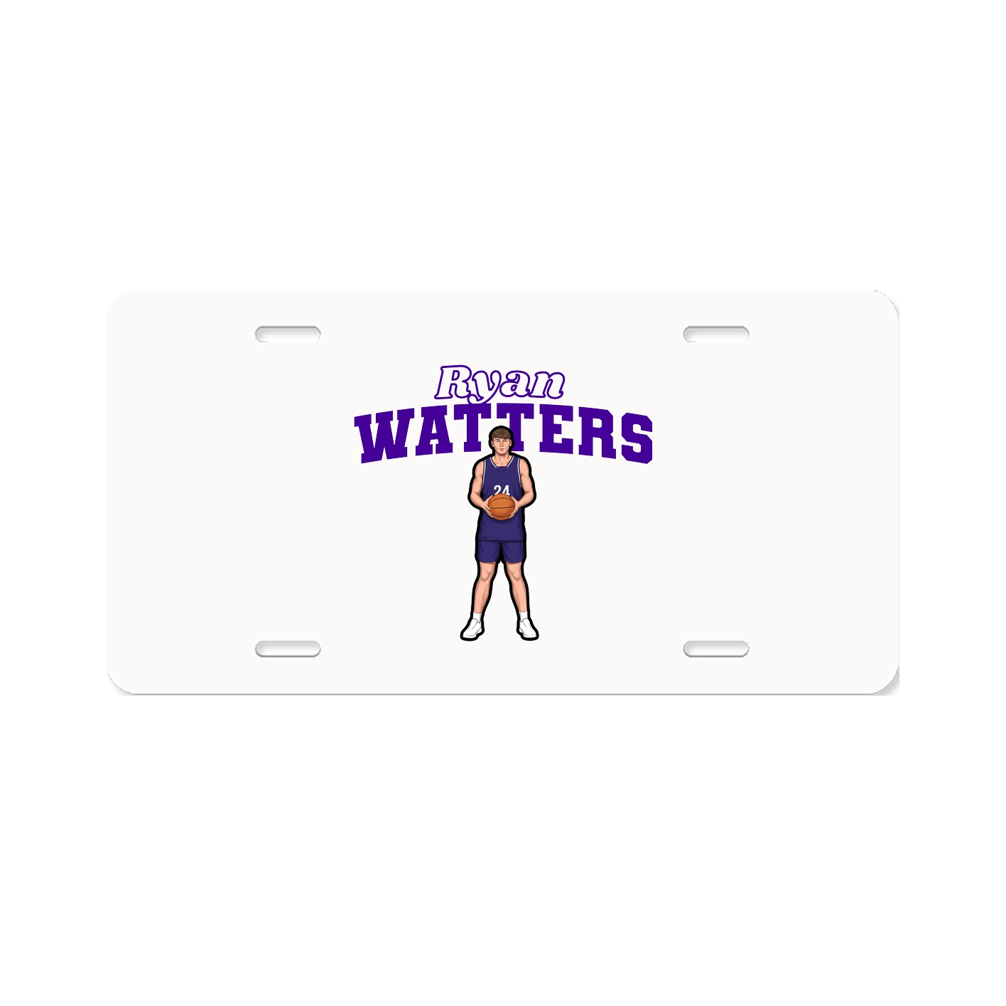 License Plate — Name Arch in Classic