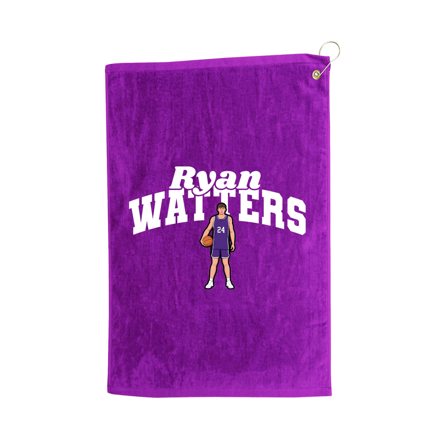 Golf Towel — Signature Arch in Purple