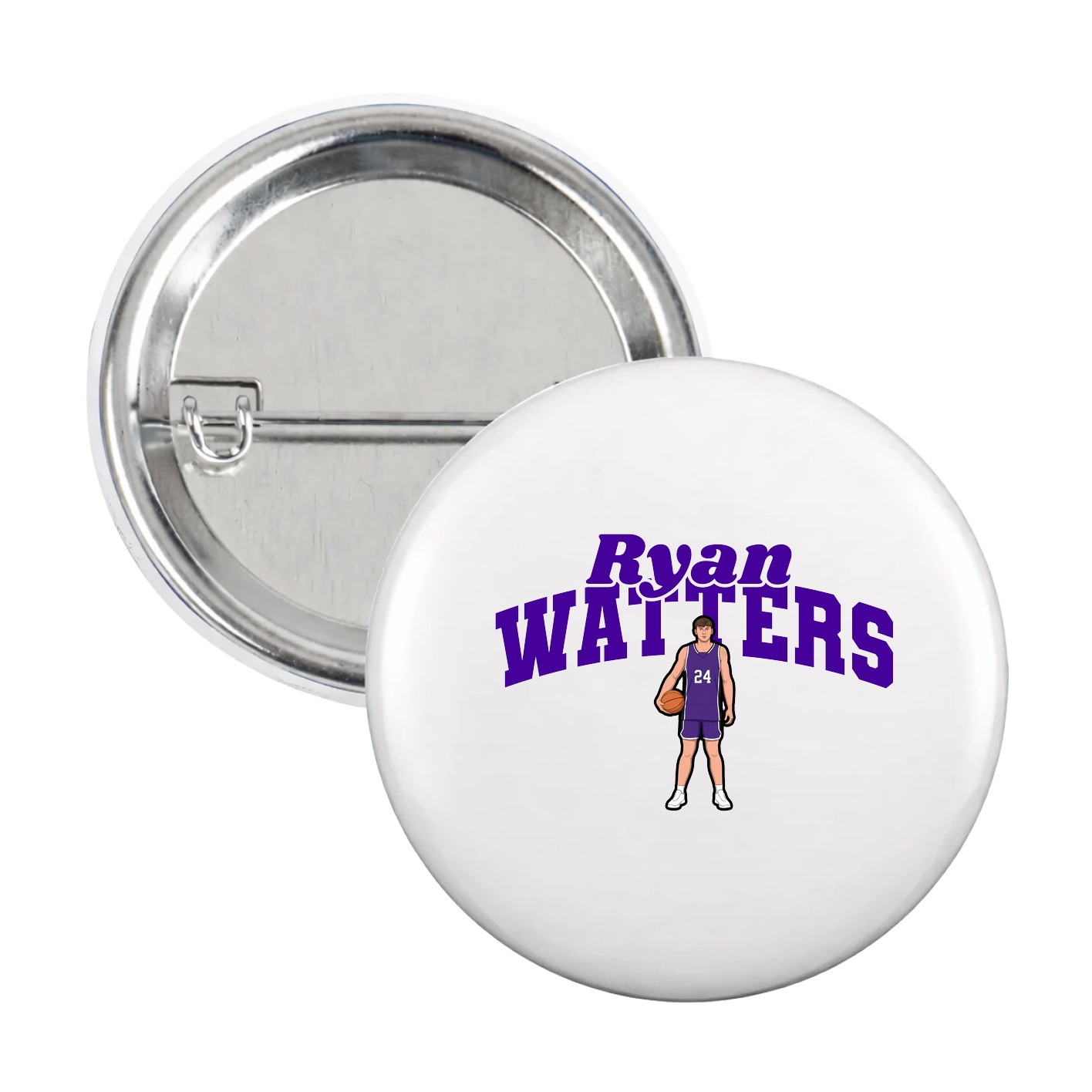 Game Day Button — Signature Arch in White
