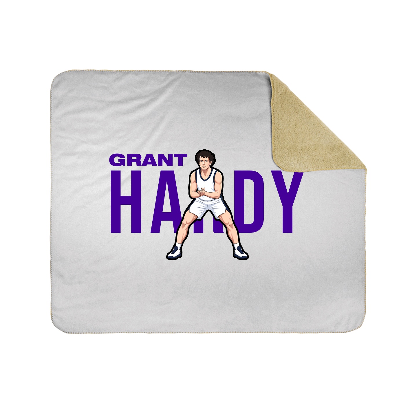 Throw Blanket — Player Name in White