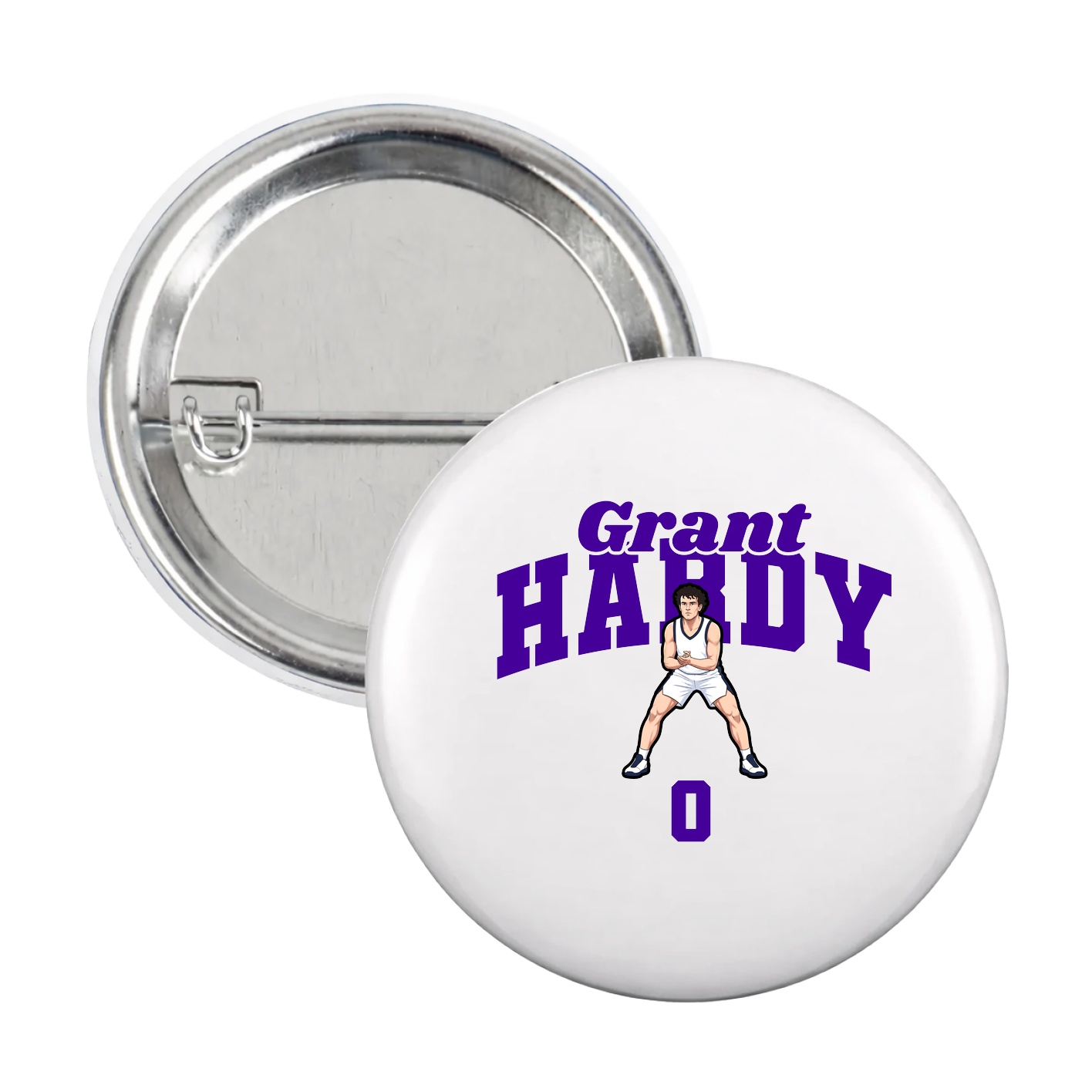 Game Day Button — Signature Arch in White
