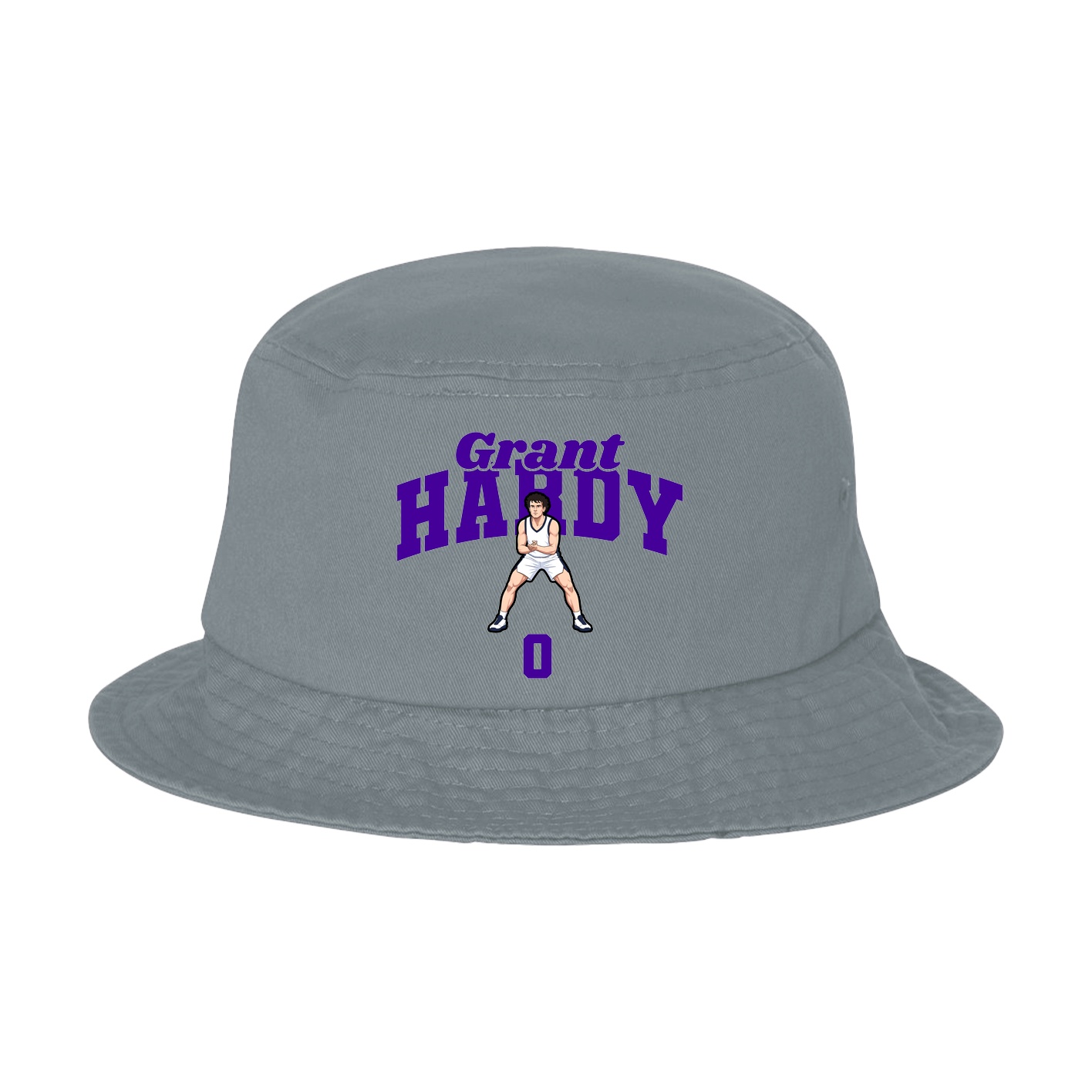 Bucket Cap — Signature Arch in Grey