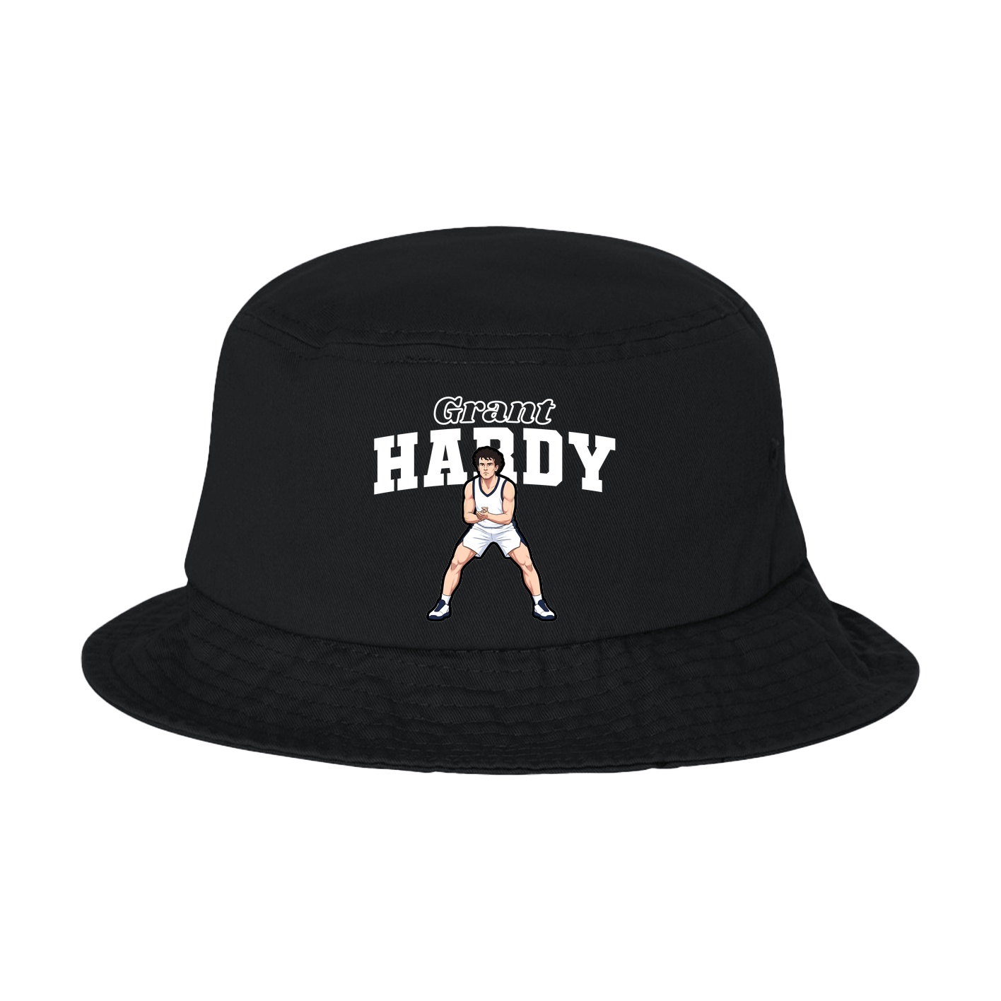 Bucket Cap — Name Arch in Black