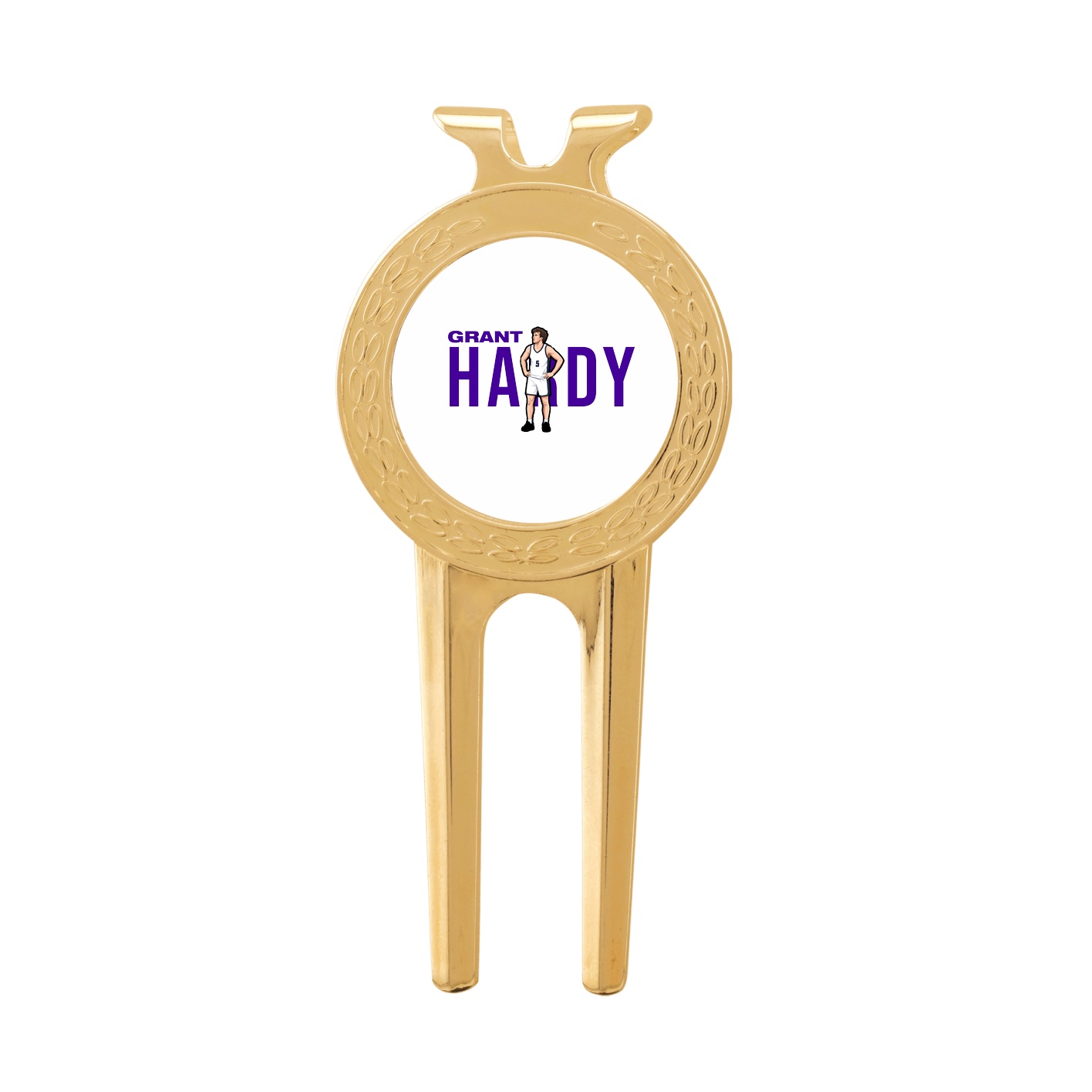 Divot Tool with Ball Marker — Player Name in Classic