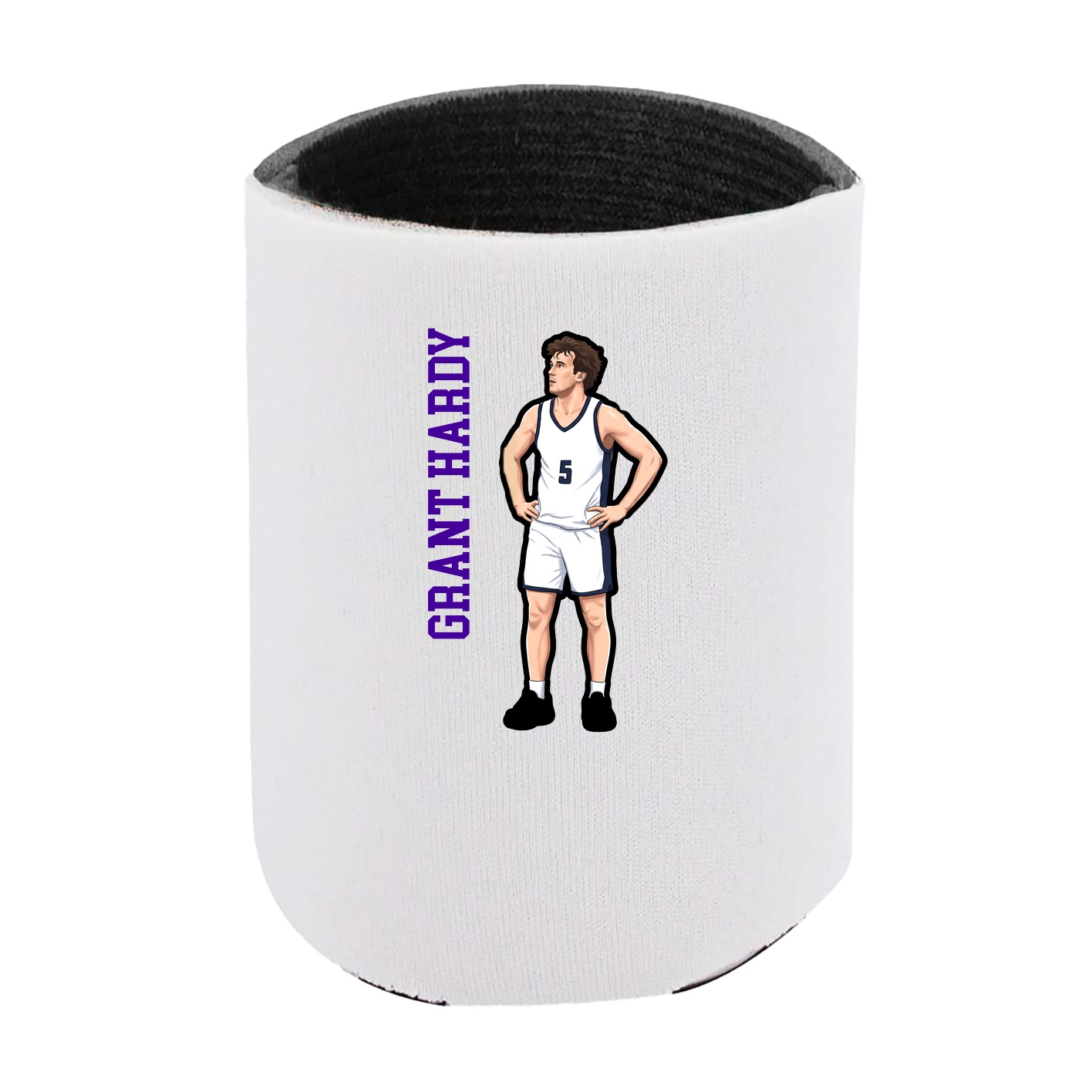 Can Holder — Name Vertical in White