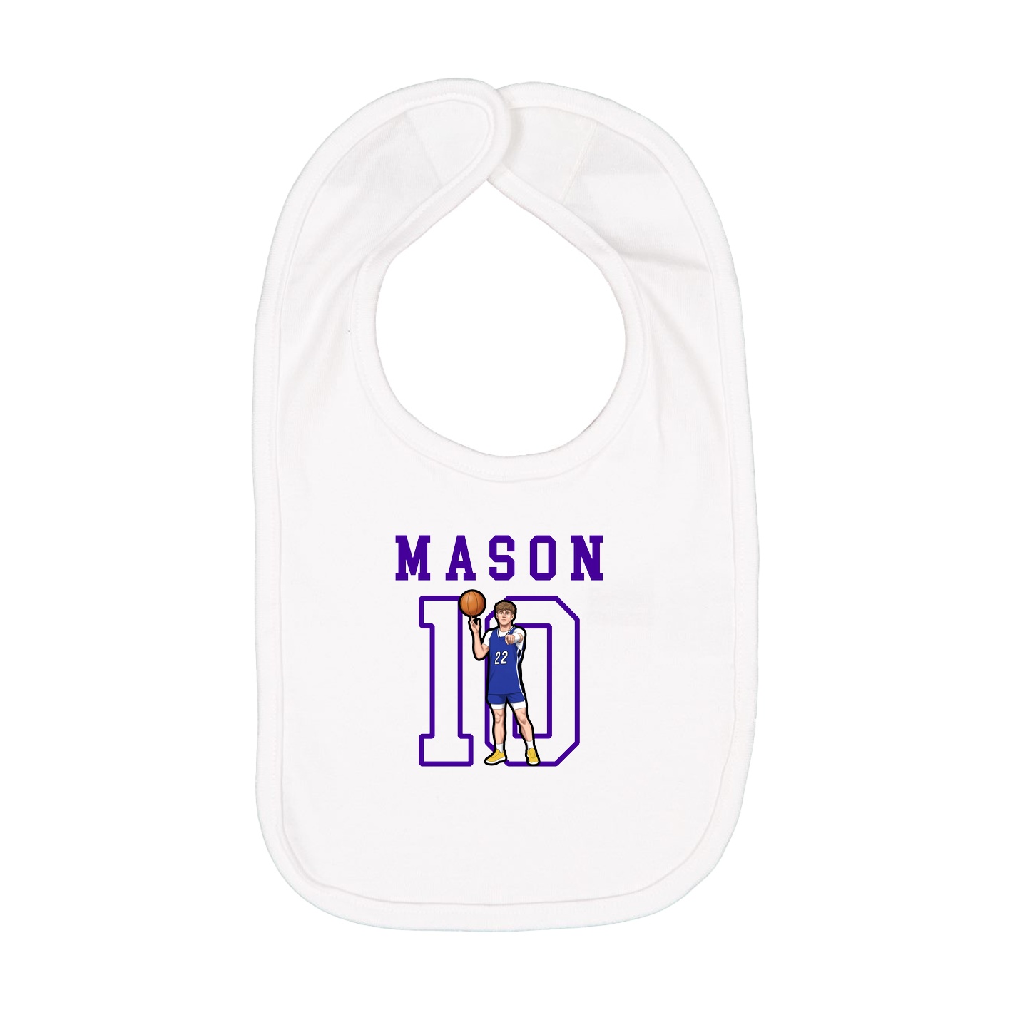 Infant Bib — Shirsey in White