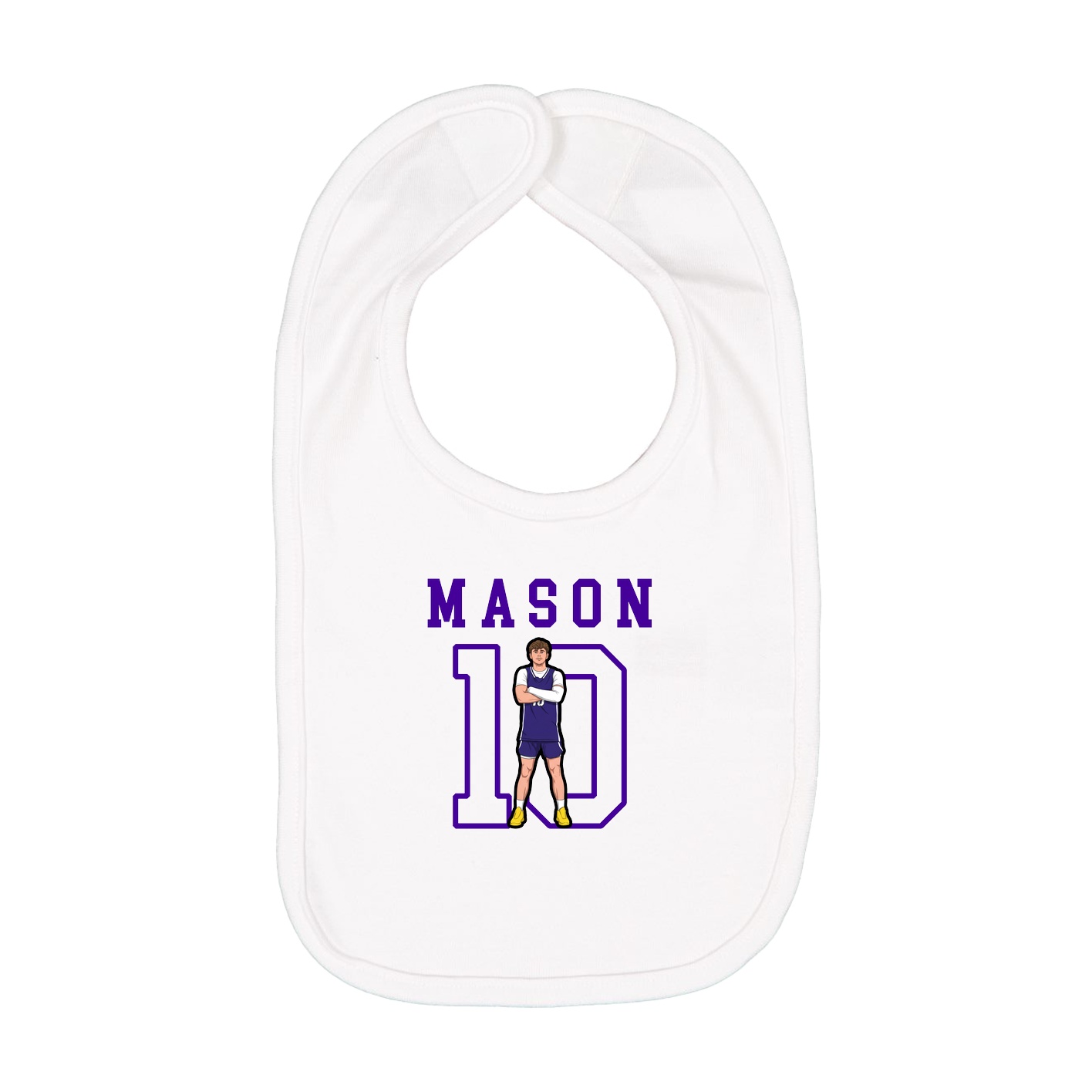 Infant Bib — Shirsey in White