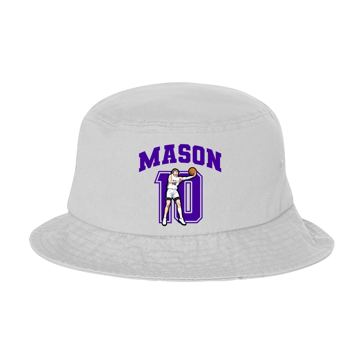 Bucket Cap — Number in White