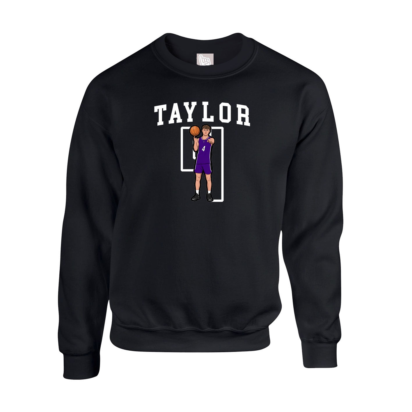 Fleece Crew — Shirsey in Black