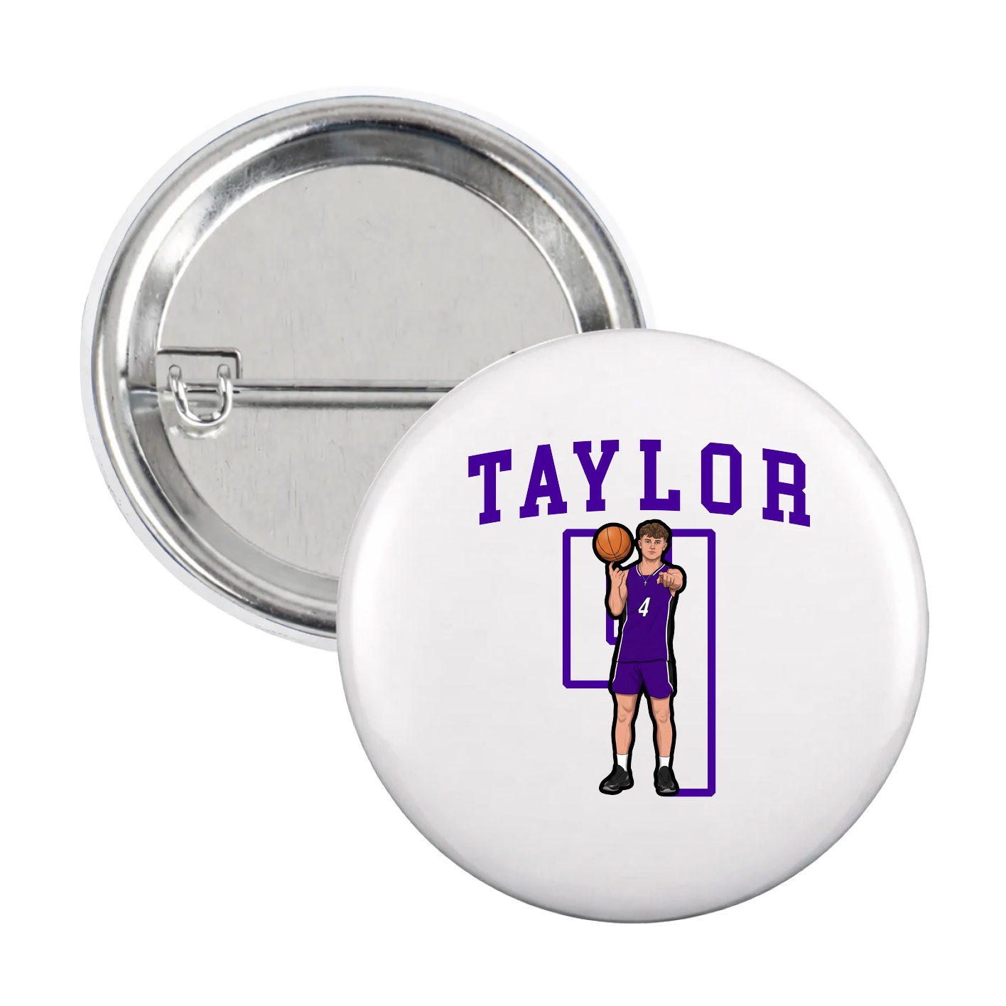 Game Day Button — Shirsey in White