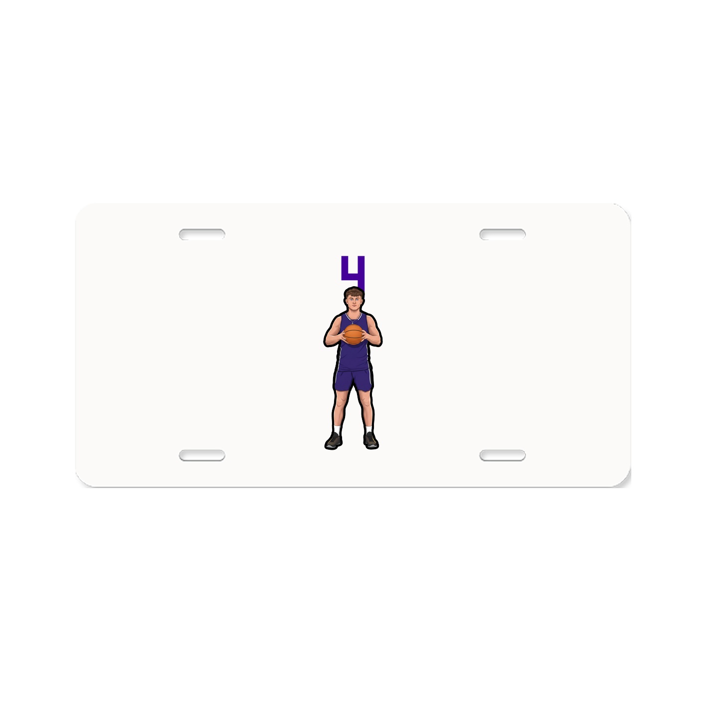 License Plate — Number Top in Classic