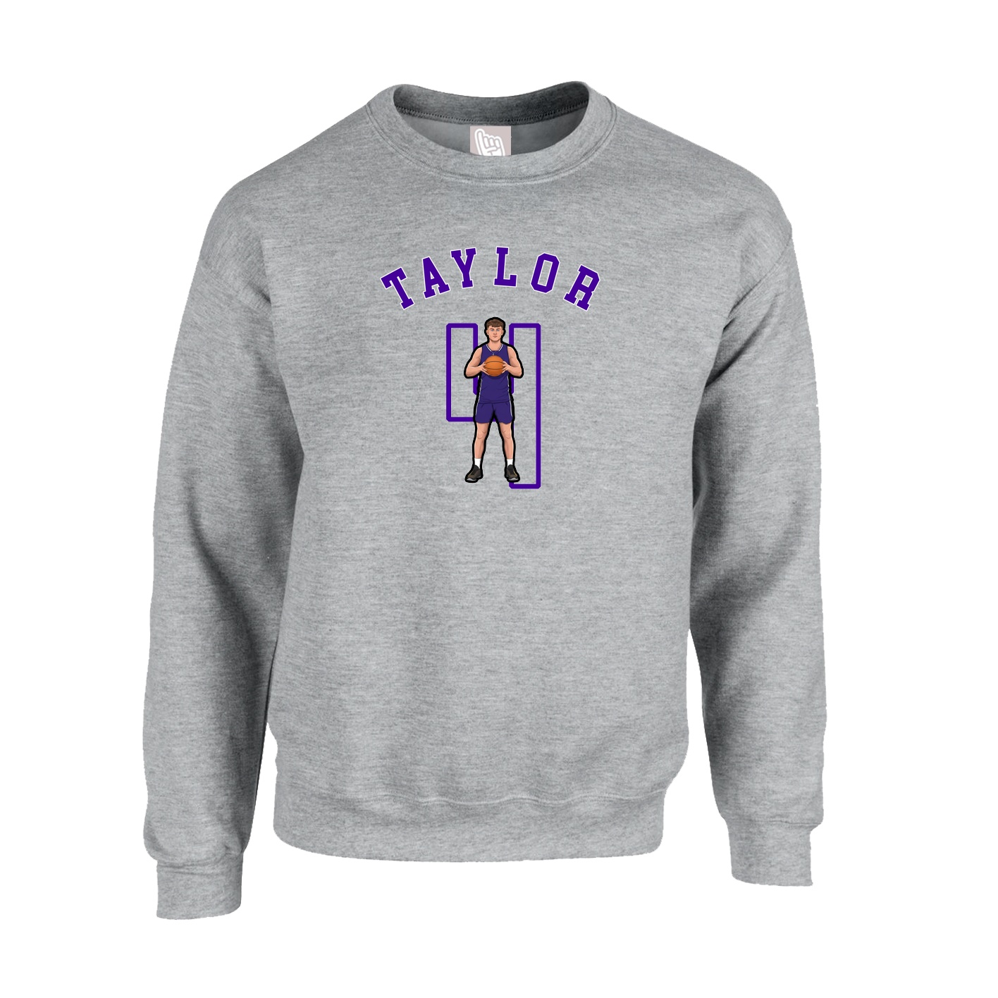 Fleece Crew — Shirsey Arch in Grey