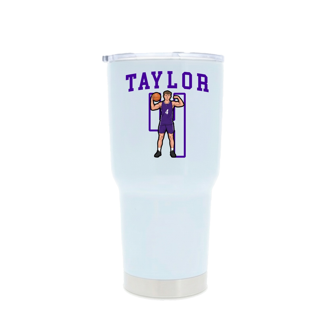 30oz Stainless Steel Tumbler — Shirsey in White