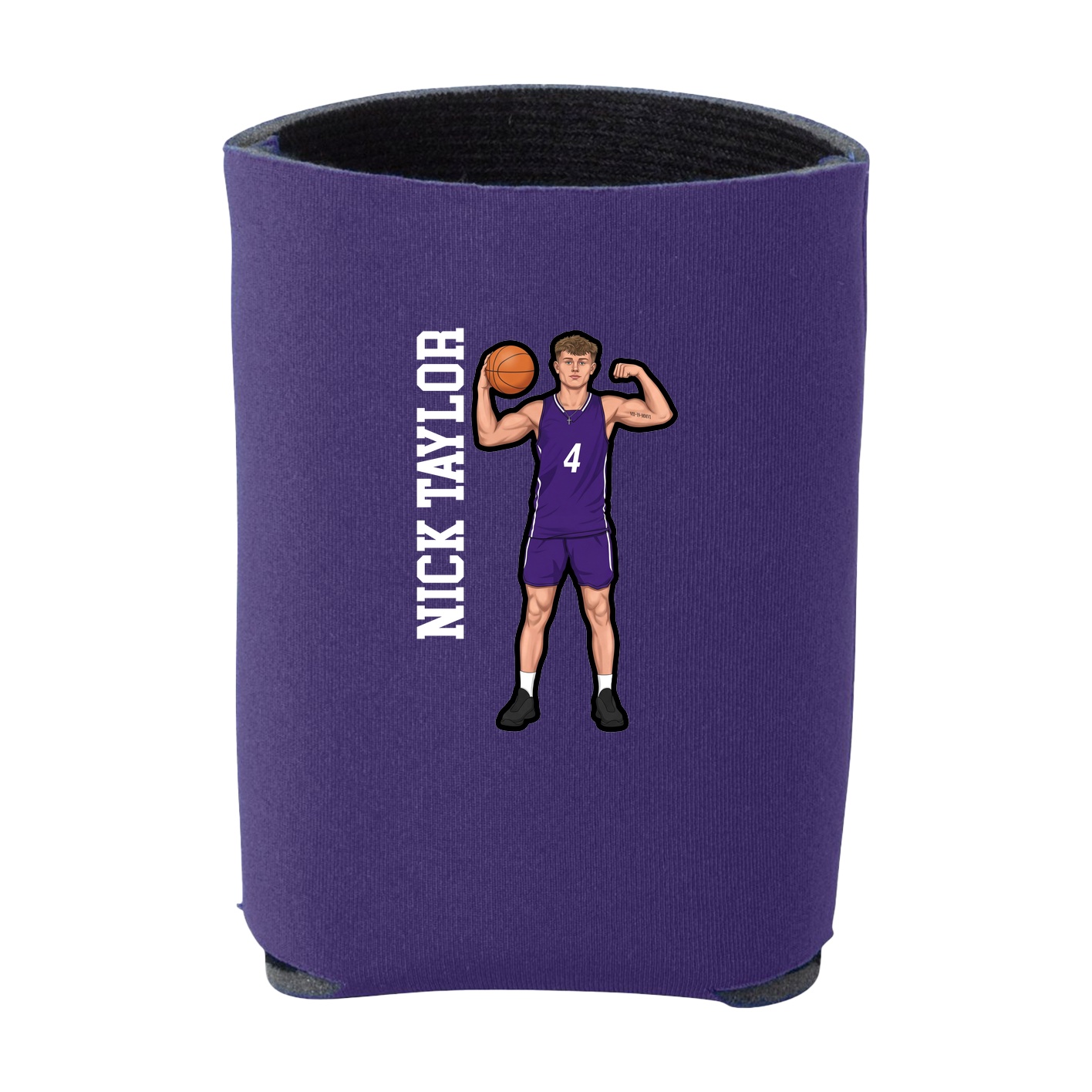 Can Holder — Name Vertical in Purple