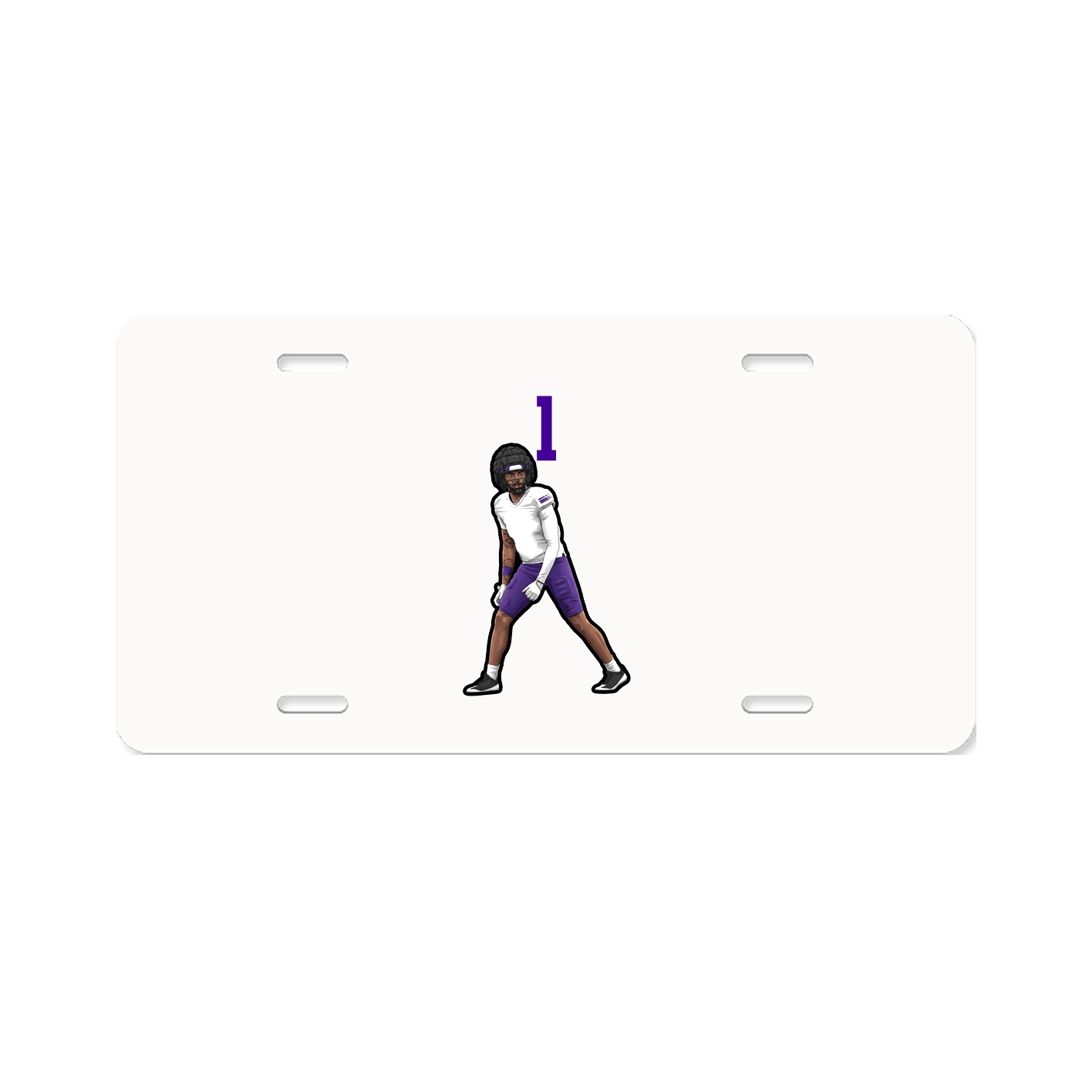 License Plate — Number Top in Classic