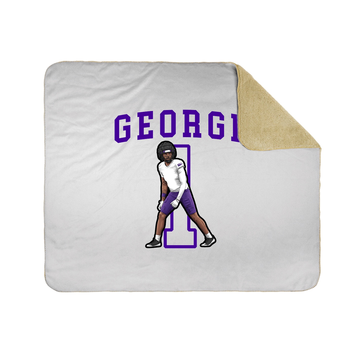 50x60 Sherpa Lined Throw Blanket