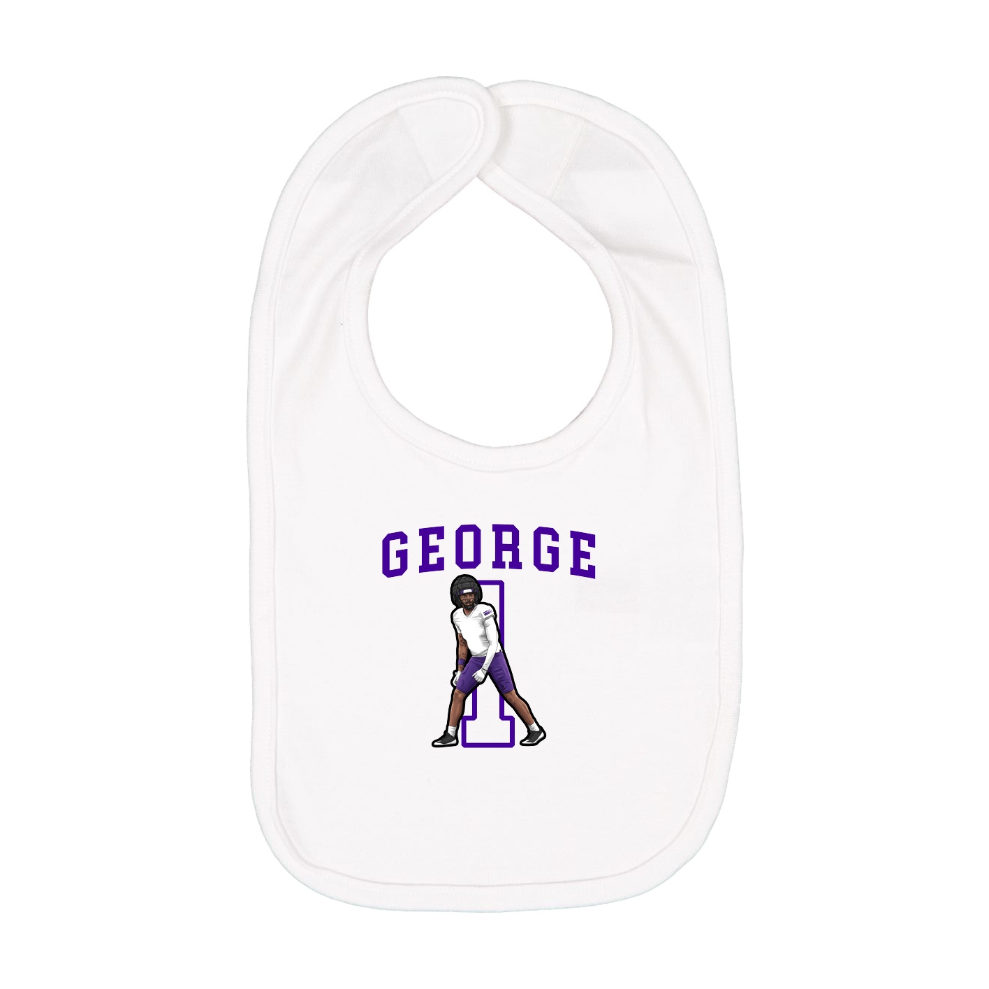 Infant Bib — Shirsey in White