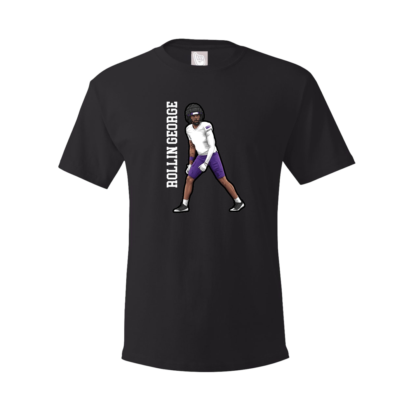 Tee — Name Vertical in Black