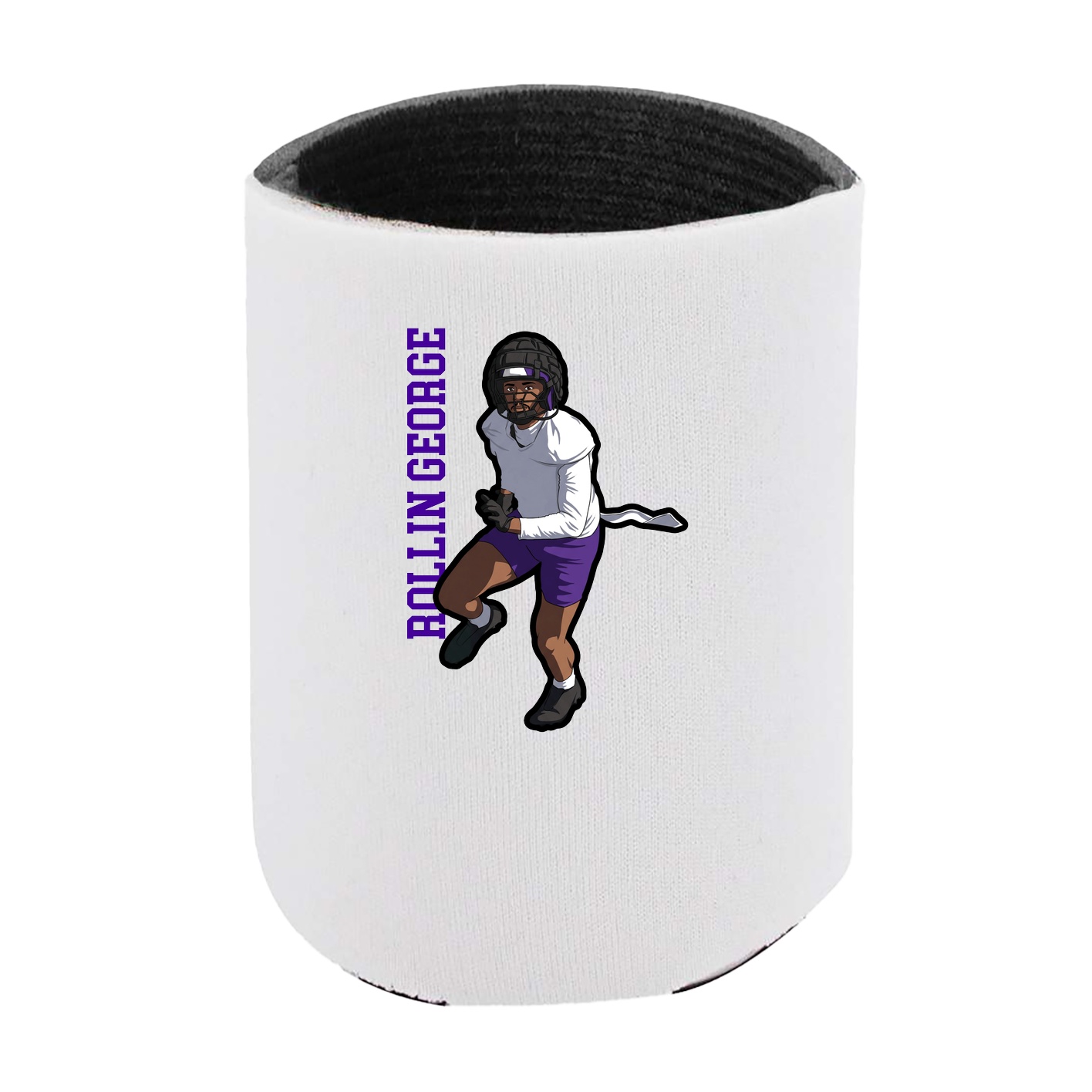 Can Holder — Name Vertical in White