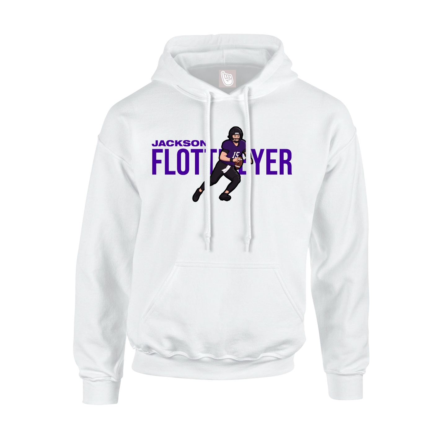 Hoodie — Player Name in White