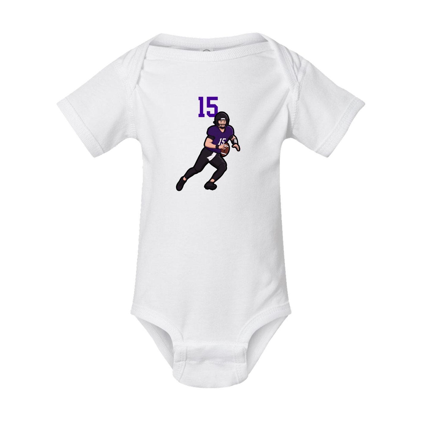 Baby Onesie — Number Top in White