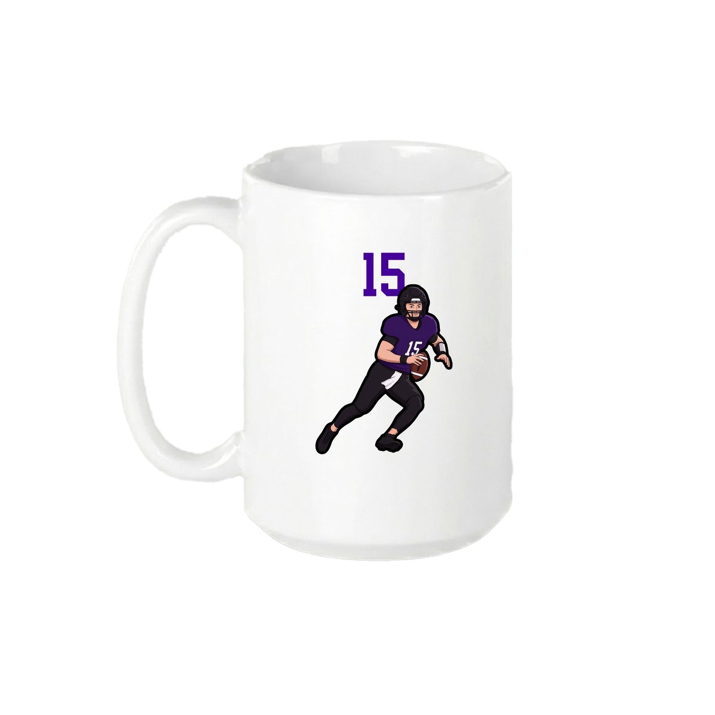 15oz Coffee Mug — Number Top in White