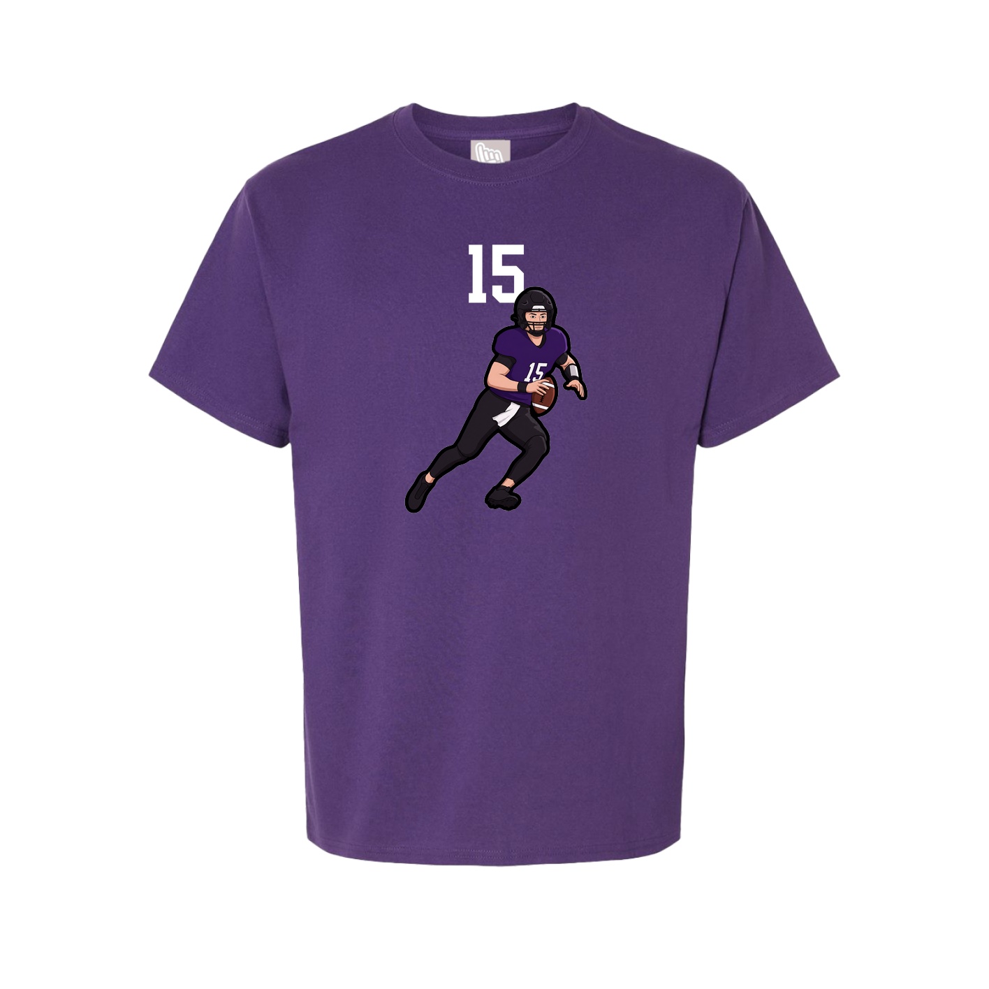 Youth Tee — Number Top in Purple