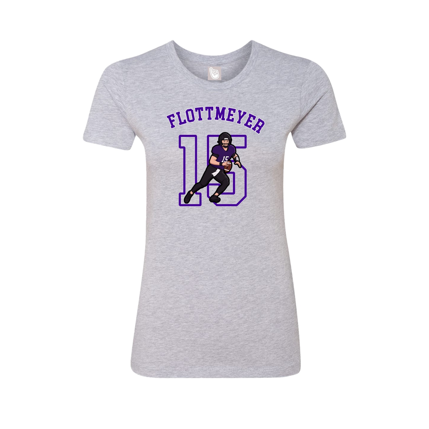 Fitted Women's Tee — Shirsey Arch in Grey