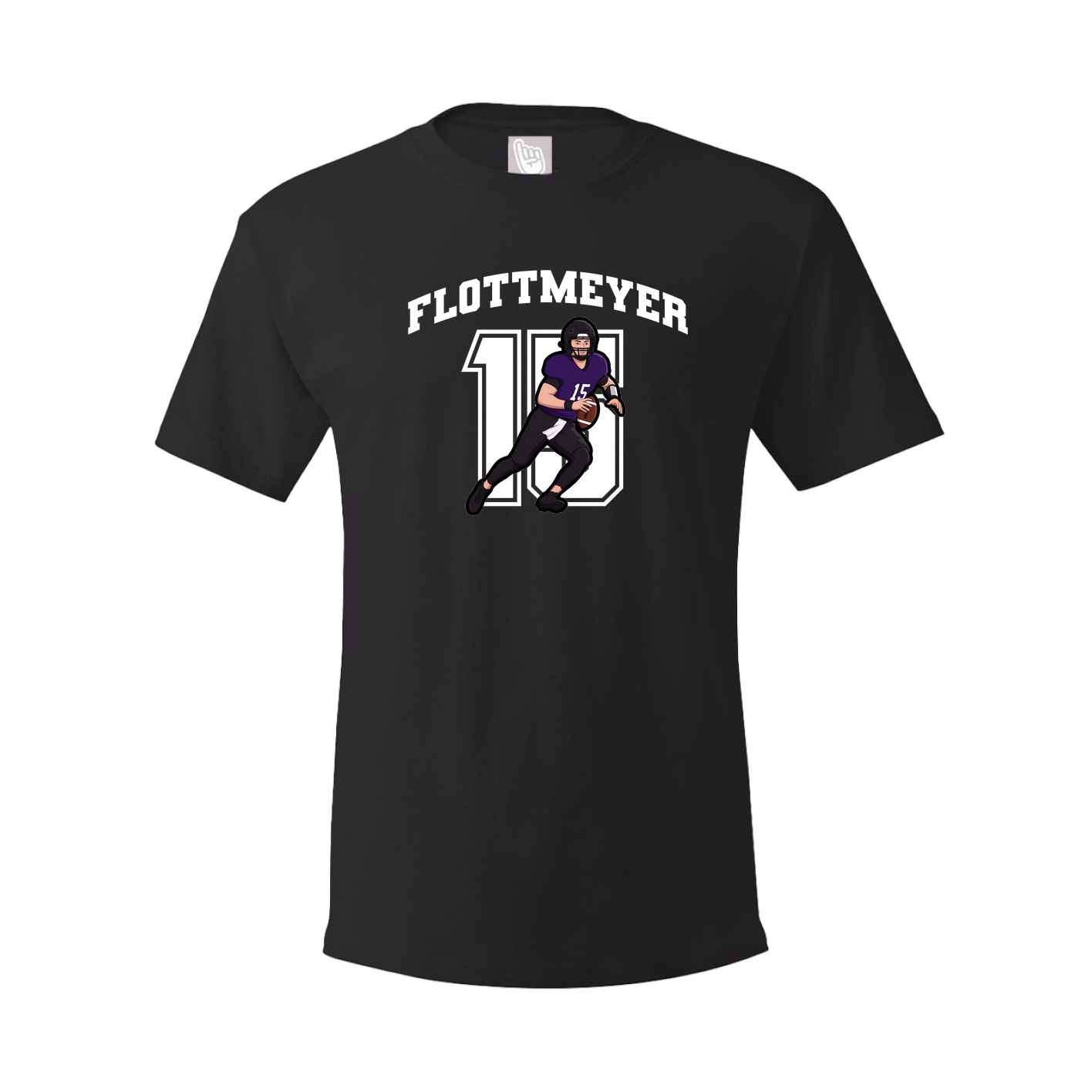 Youth Tee — Number in Black