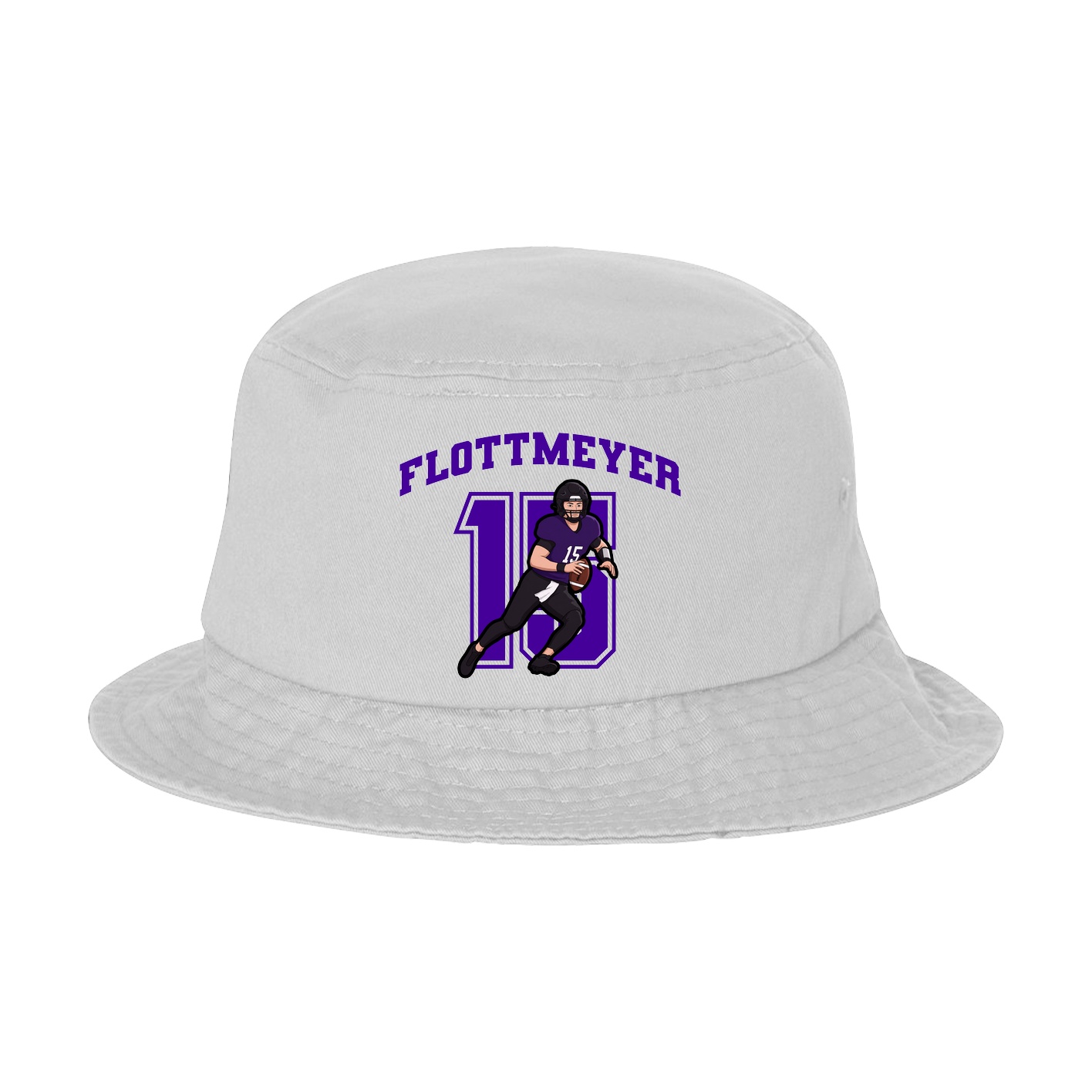 Bucket Cap — Number in White