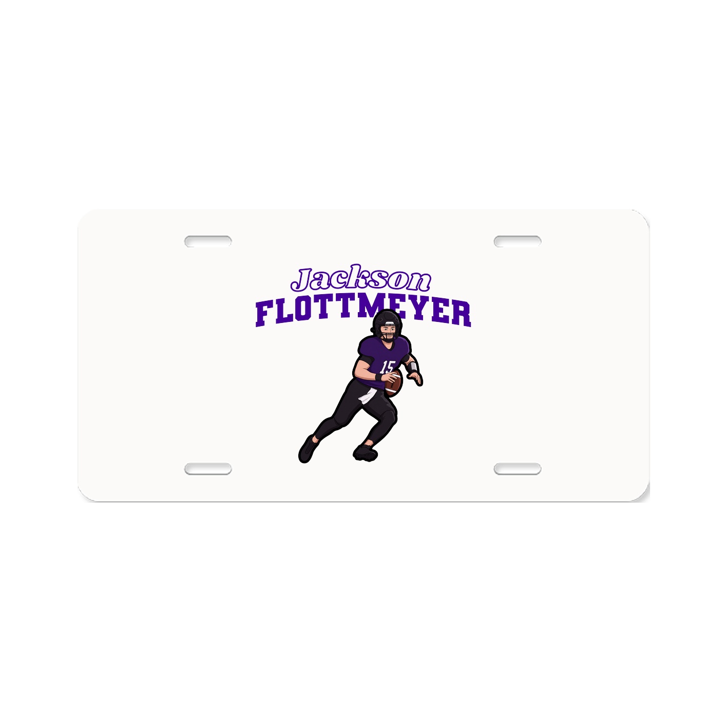 License Plate — Name Arch in Classic