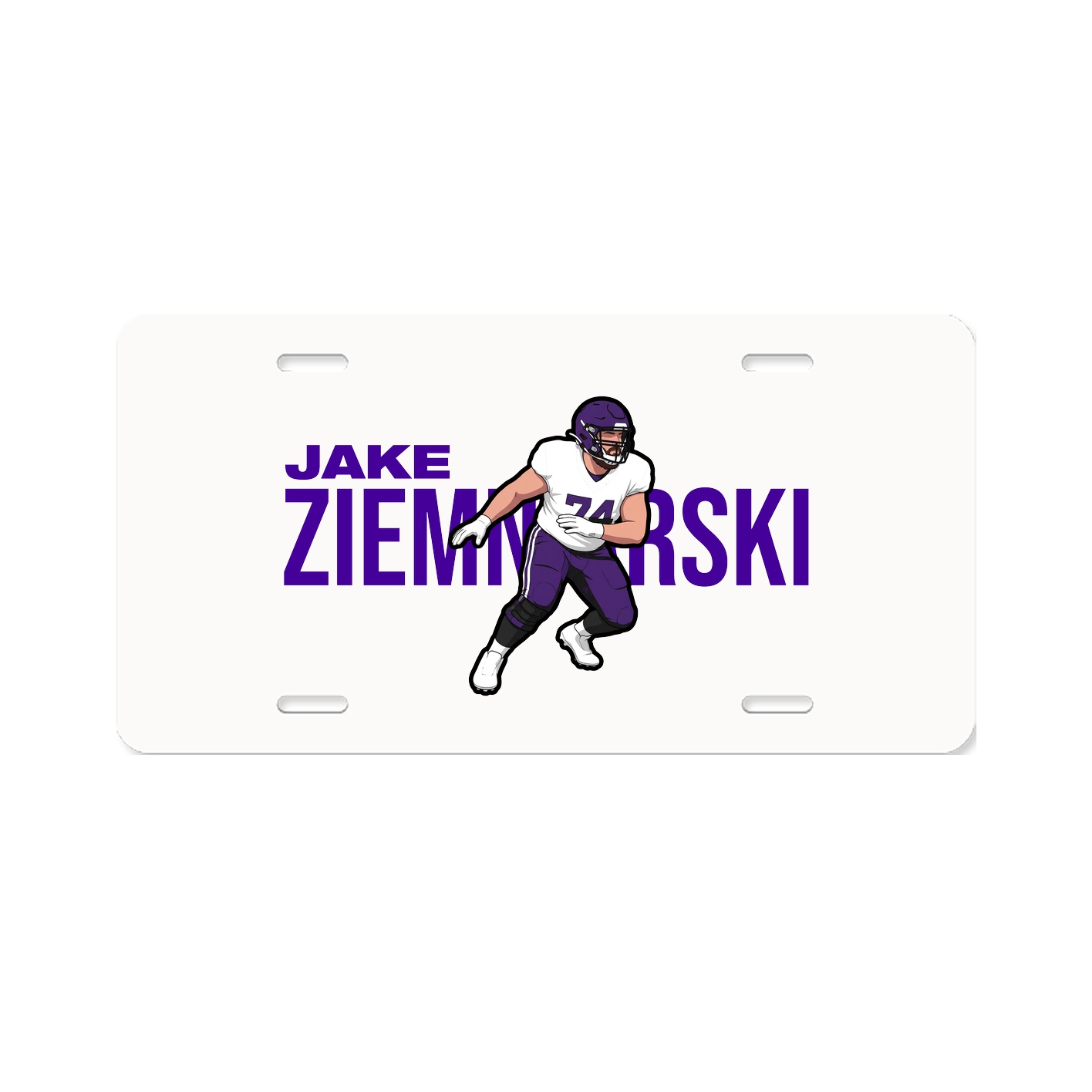 License Plate — Player Name in Classic