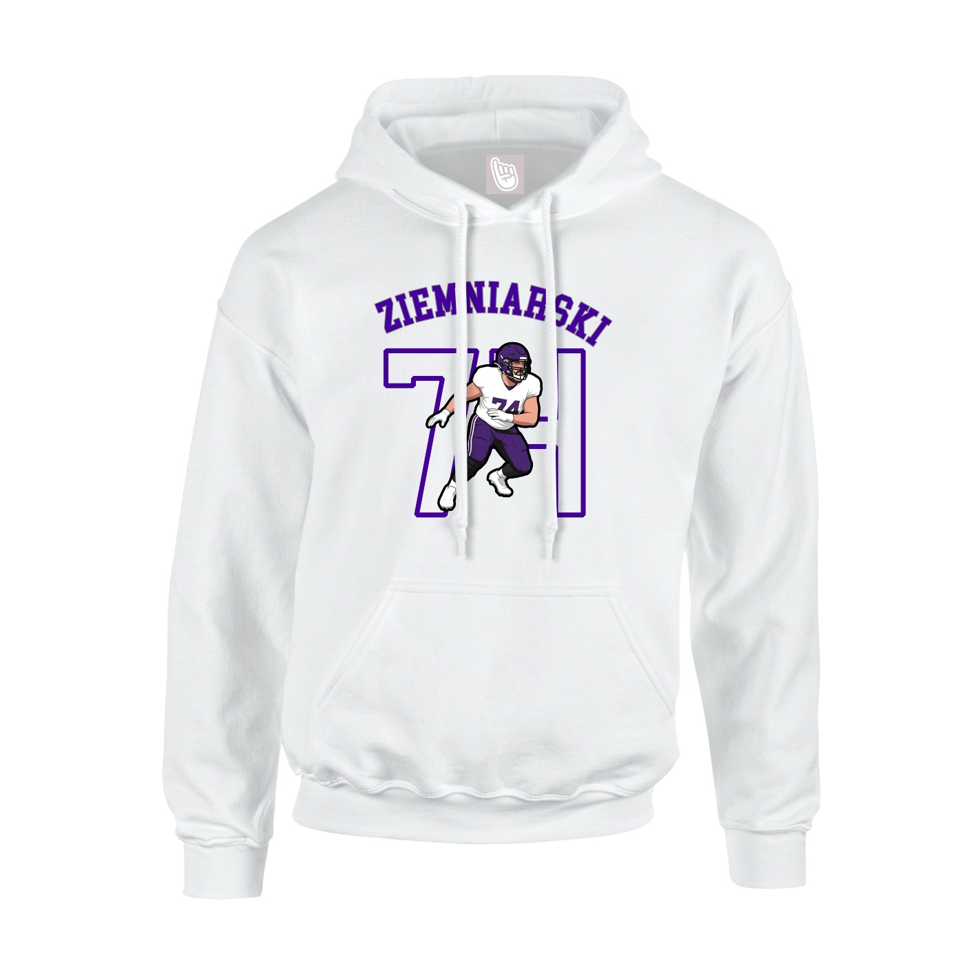 Youth Hoodie — Shirsey Arch in White
