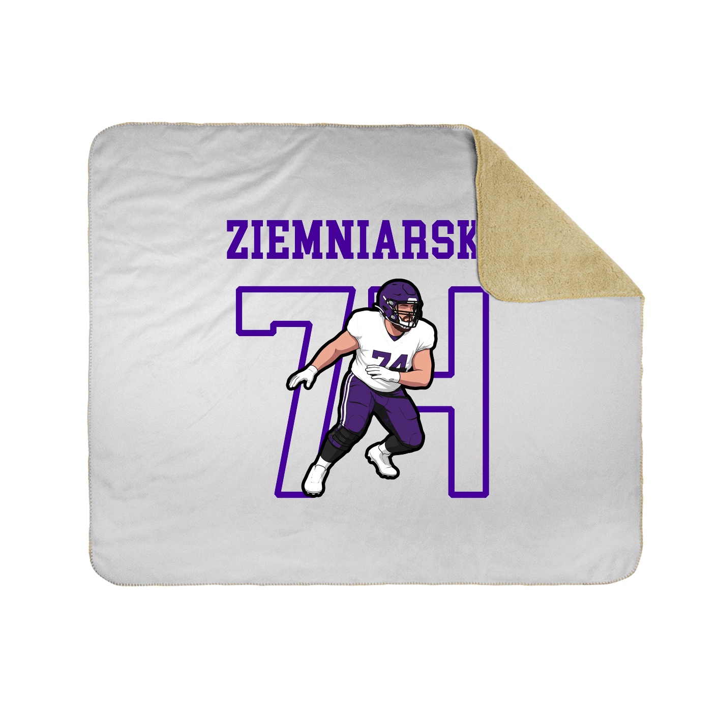 Throw Blanket — Shirsey in White