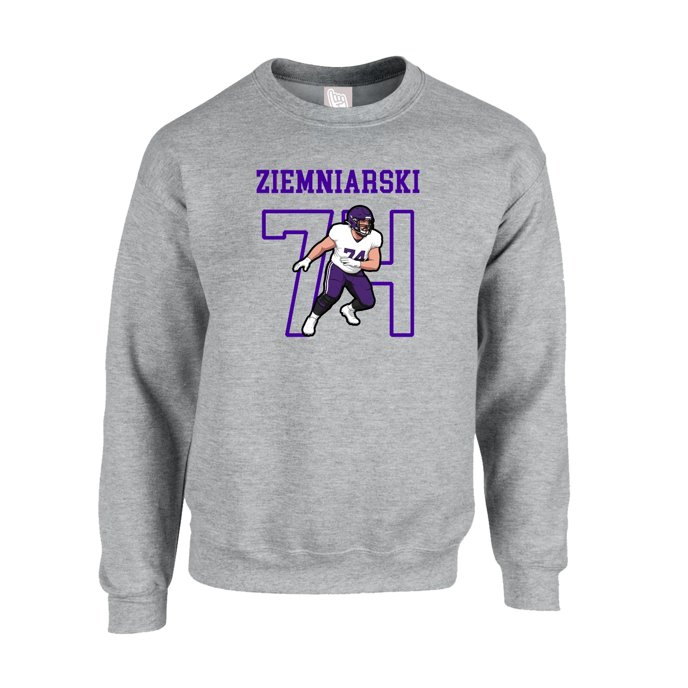 Fleece Crew — Shirsey in Grey