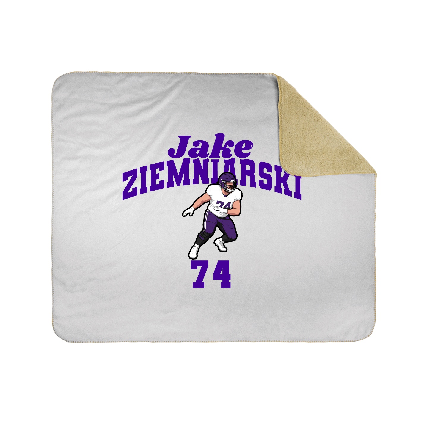 Throw Blanket — Signature Arch in White