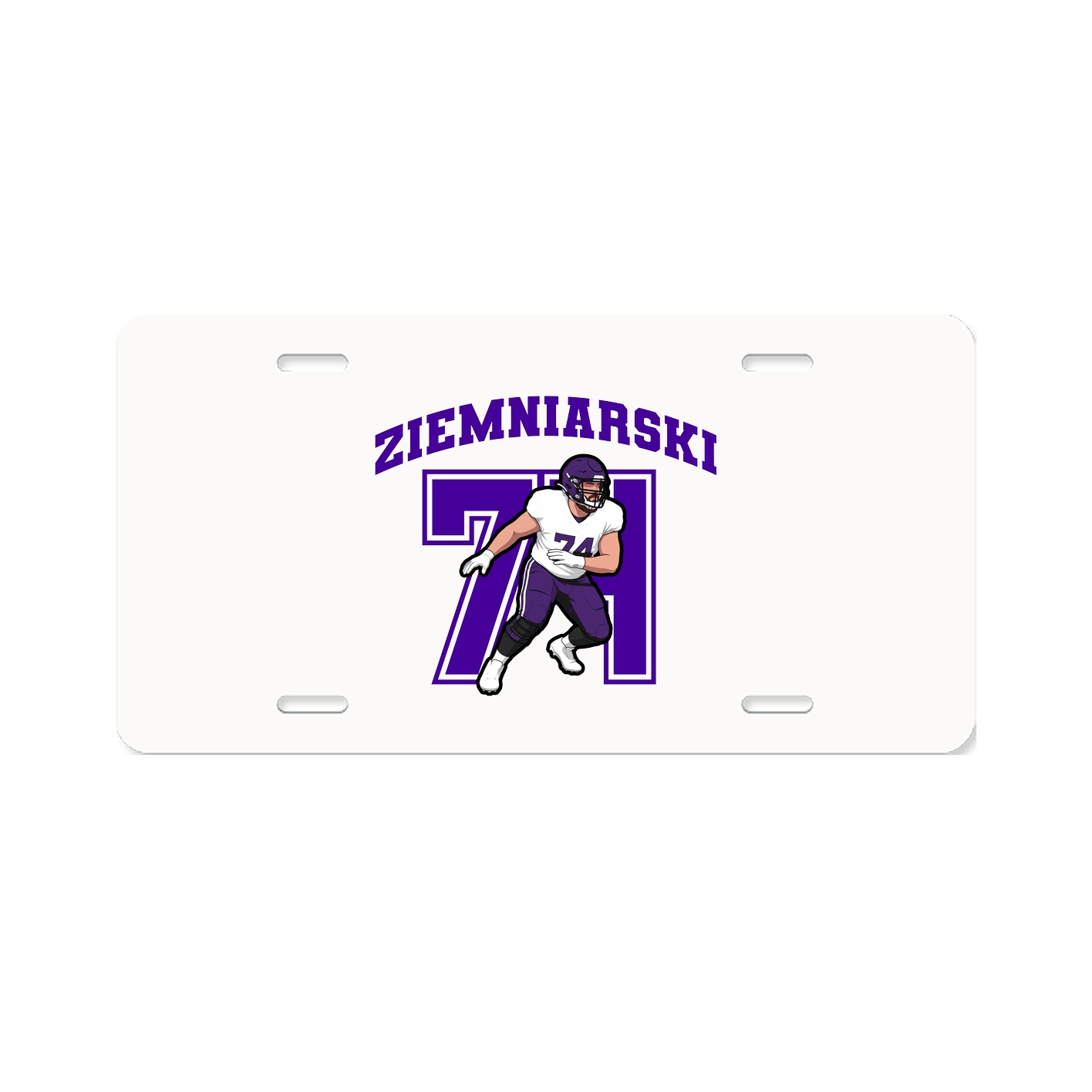 License Plate — Number in Classic