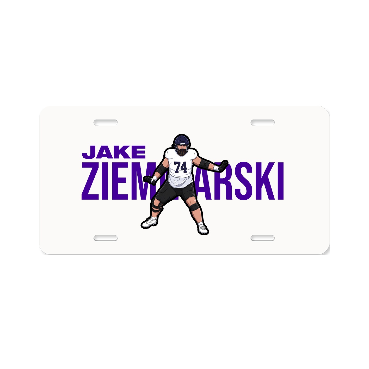 License Plate — Player Name in Classic
