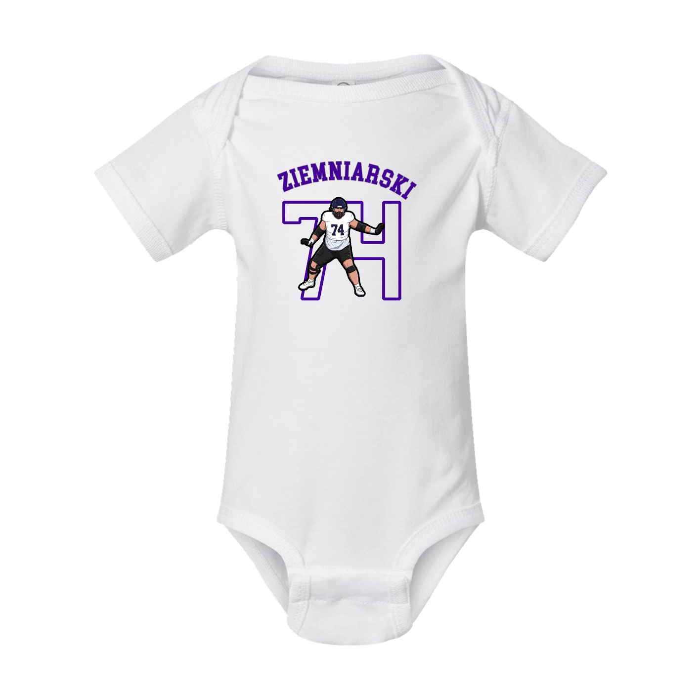 Baby Onesie — Shirsey Arch in White