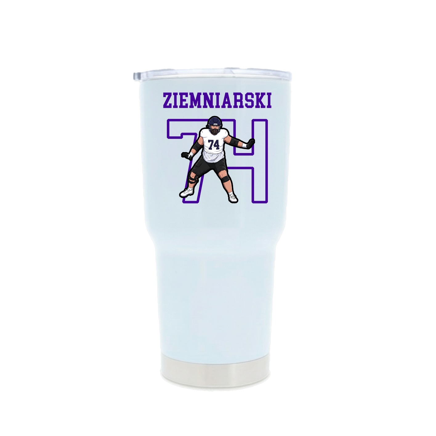 30oz Stainless Steel Tumbler — Shirsey in White