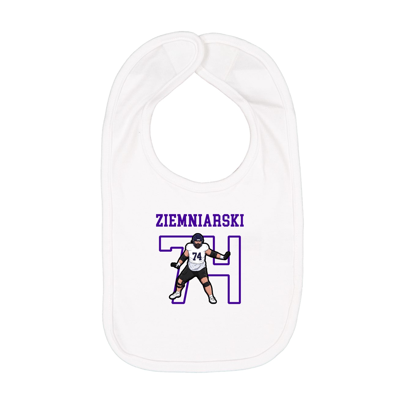 Infant Bib — Shirsey in White