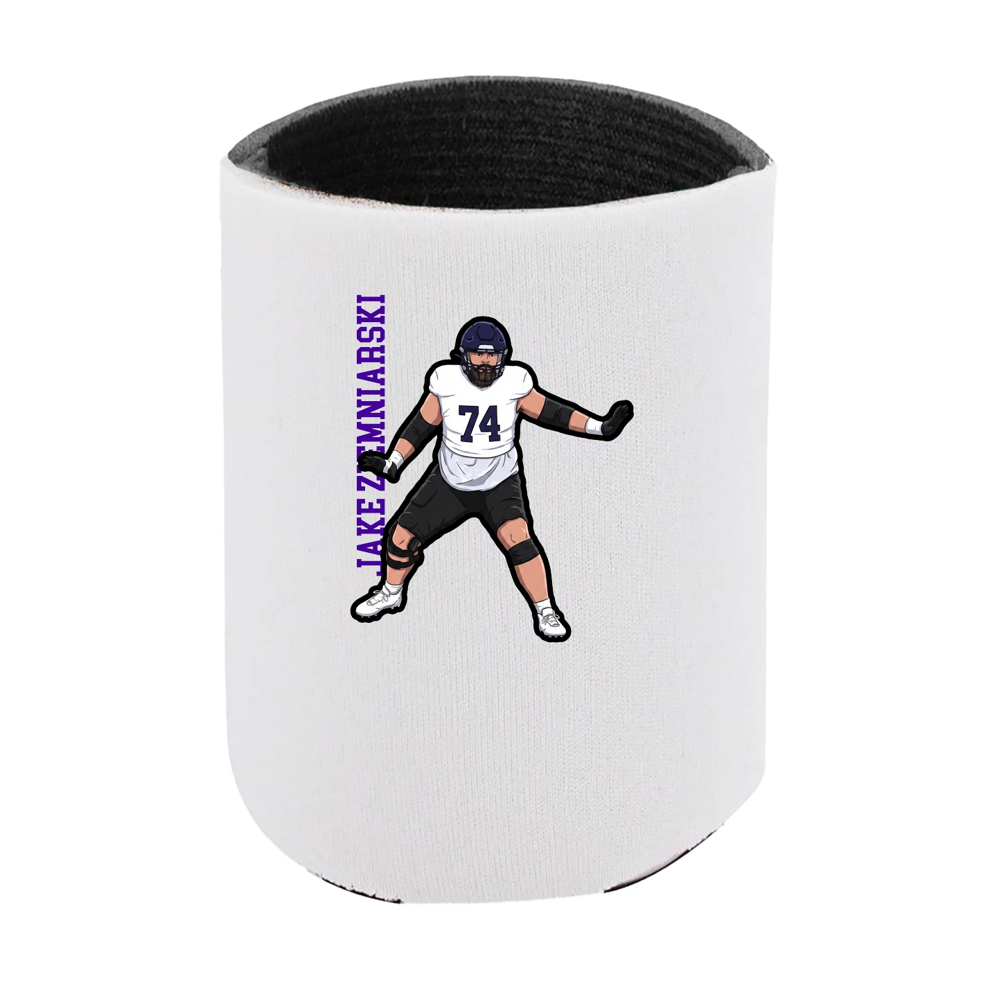 Can Holder — Name Vertical in White